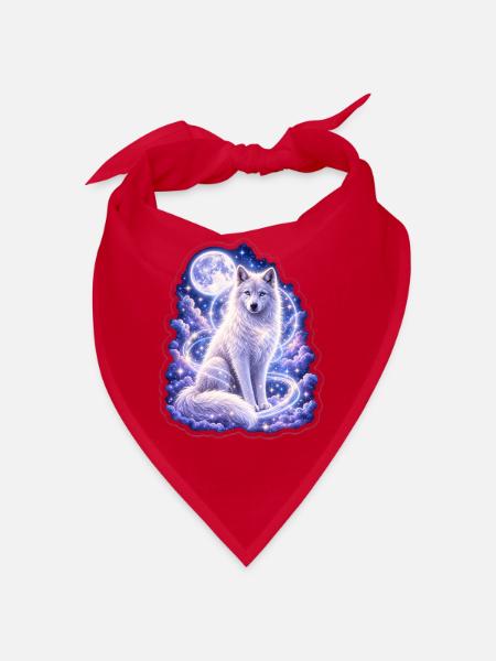 Celestial Wolf - Bandana - Rot - Vorne