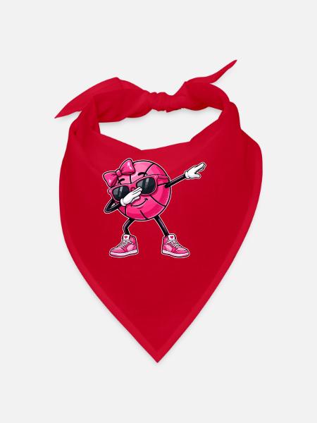 Basketball Basketballerin, Mädchen, Frauen - Bandana - Rot - Vorne