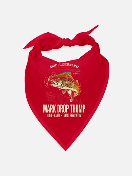 Mark Drop Thump Bass-Art - Bandana - Rot - Vorne