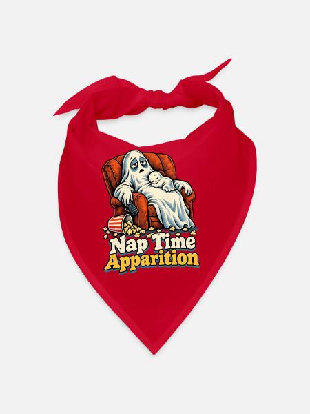 Nap Time Apparition müder Vater im Fernsehsessel - Bandana - Rot - Vorne