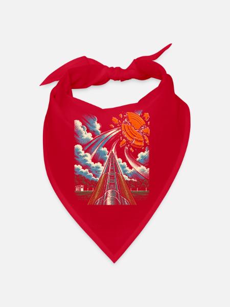 Tontaubenschießen Wurfscheibenschießen - Bandana - Rot - Vorne
