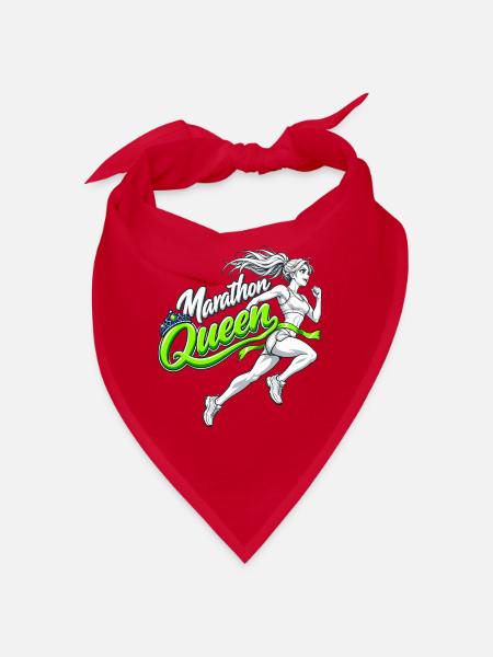 Marathon Queen – Manga-Läuferin - Bandana - Rot - Vorne