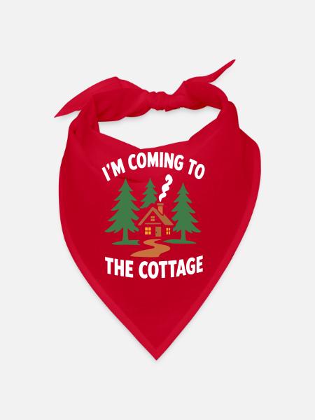 Ankunft in der Cottage Cozy Cabin - Bandana - Rot - Vorne