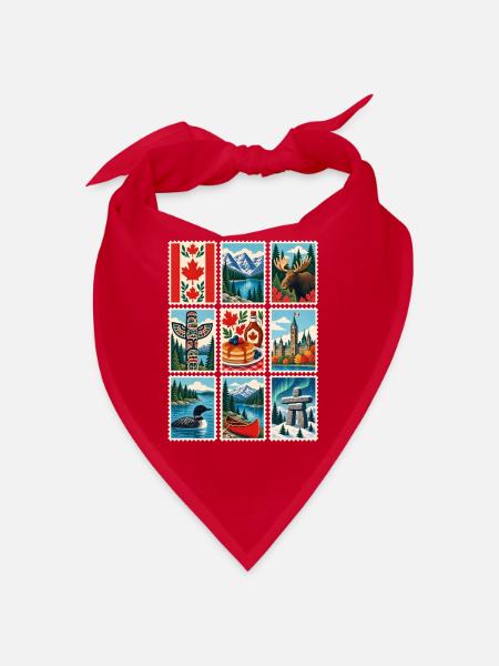 Kanada Briefmarken - Bandana - Rot - Vorne