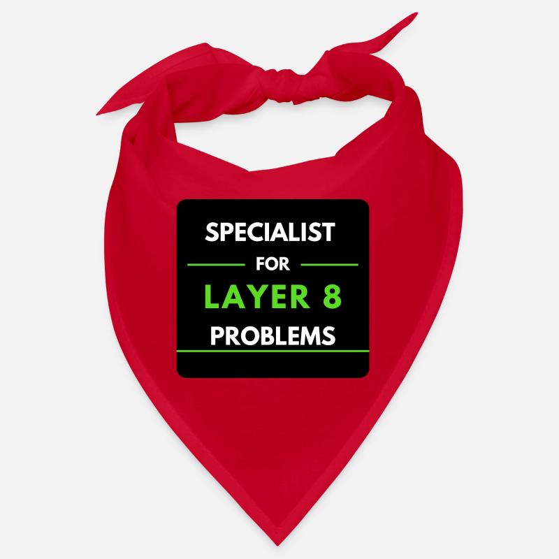 Spécialiste des problèmes de couche 8 (vert) Bandana
