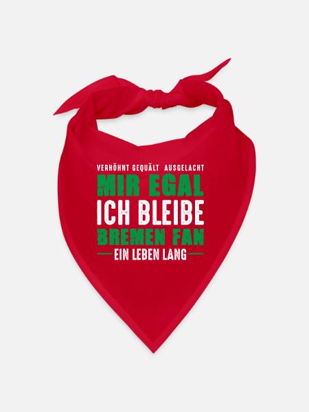 Bremen Fan Ein Leben Lang Bremer Spruch Nordlicht - Bandana - Rot