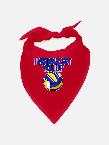 I want to Set You Up 4 - Bandana - red - Front