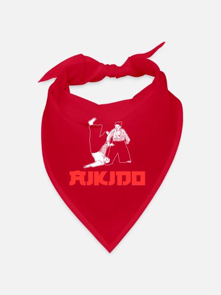 Aikido The Art Of Peace Aikidoka - Bandana - Rot - Vorne
