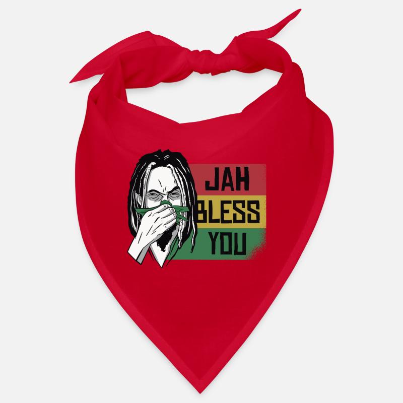 Jah Bless Rasta Raggae Ragga Roots God Rasta Bandana