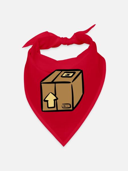 Package package paquet parcel delivery - Bandana - red - Front