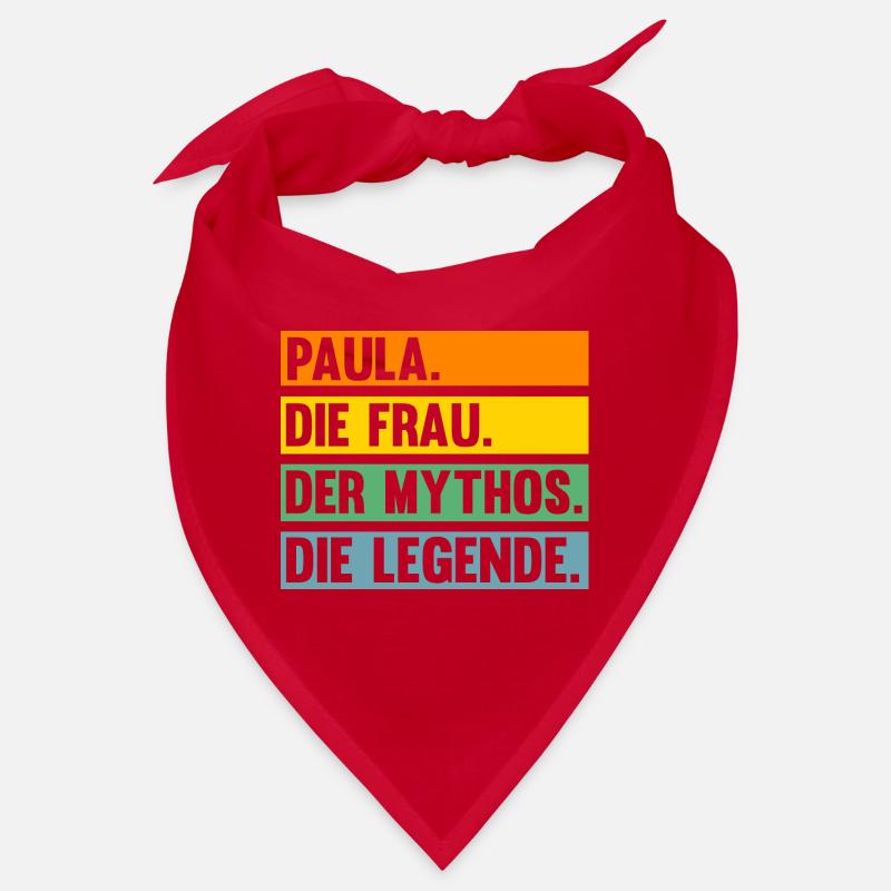 Name Paula - Bandana - Rot