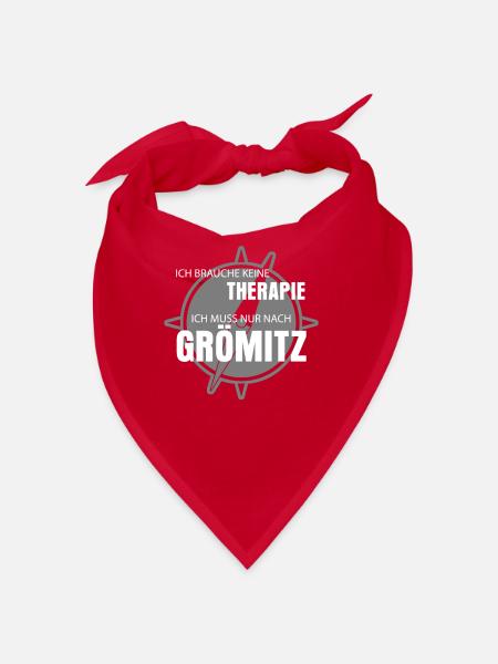 Grömitz Urlaub Spruch - Bandana - Rot - Vorne