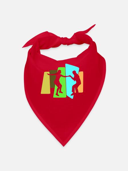 Boogie Woogie Swing Dance Retro Dancer - Bandana - red - Front
