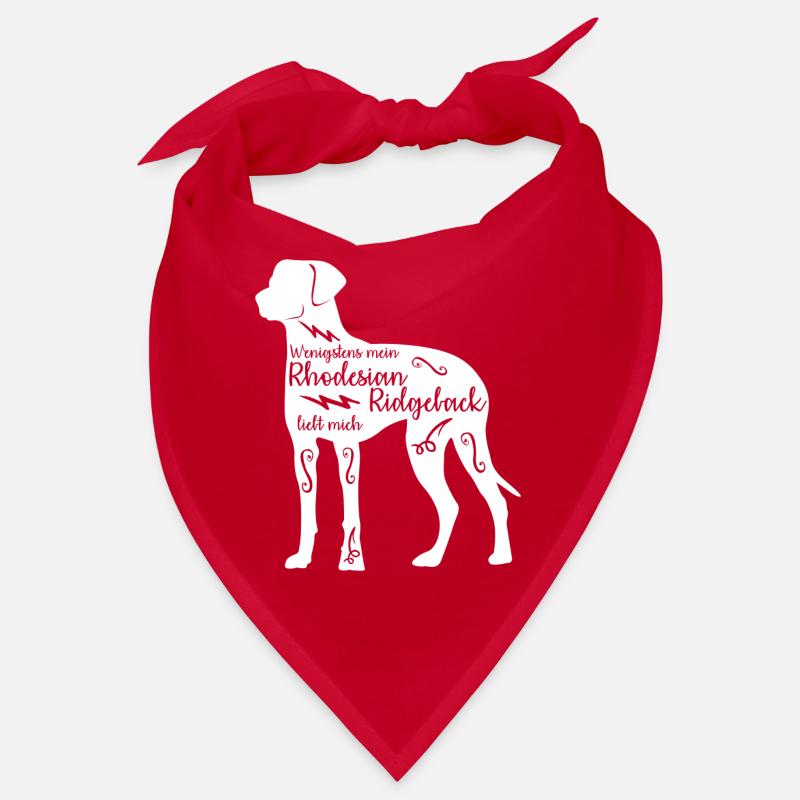 Rhodesian Ridgeback saying with dog Bandana