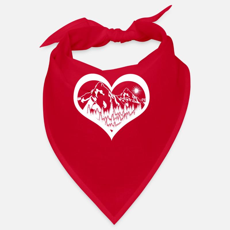 Hiking Herzchen Forest Mountains Hike Bandana