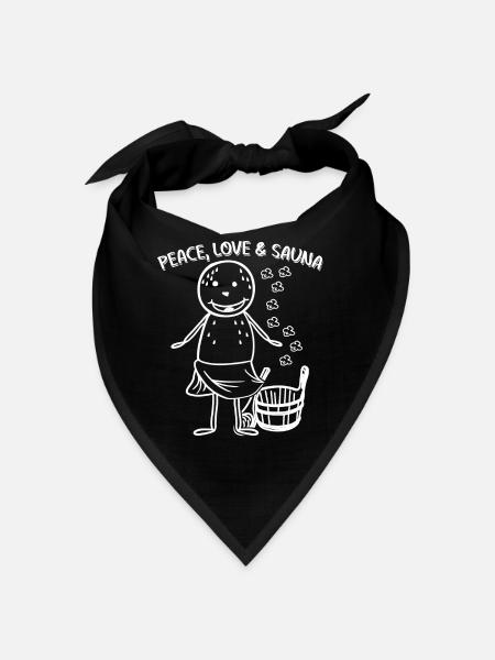 Saunieren Sauna - Bandana - noir - Devant
