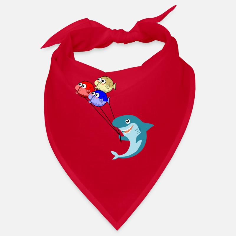 Shark with puffer fish balloons puffer fish Bandana