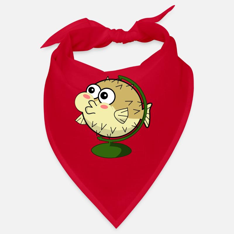 Funny puffer fish Bandana
