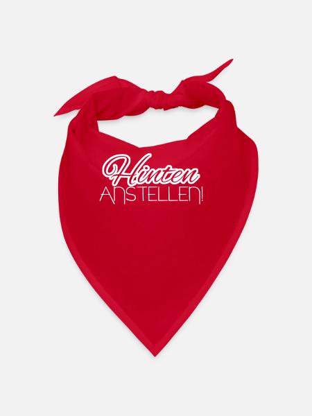 Vorlassen Warteschlange Vordrängeln - Bandana - Rot - Vorne