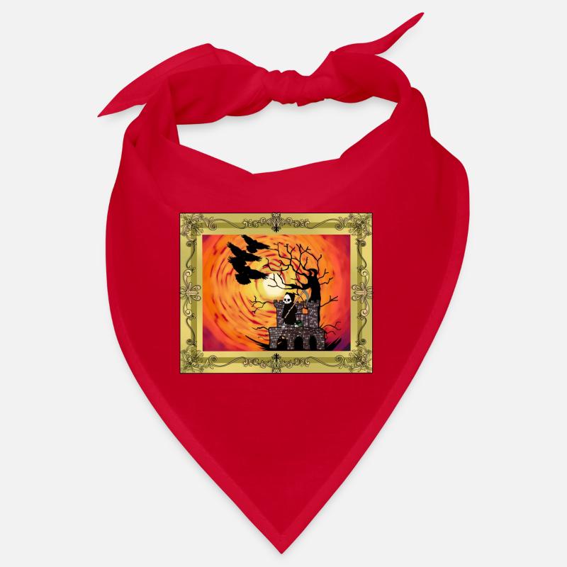 Middle Ages Castle Witching Hour Halloween Horror Bandana