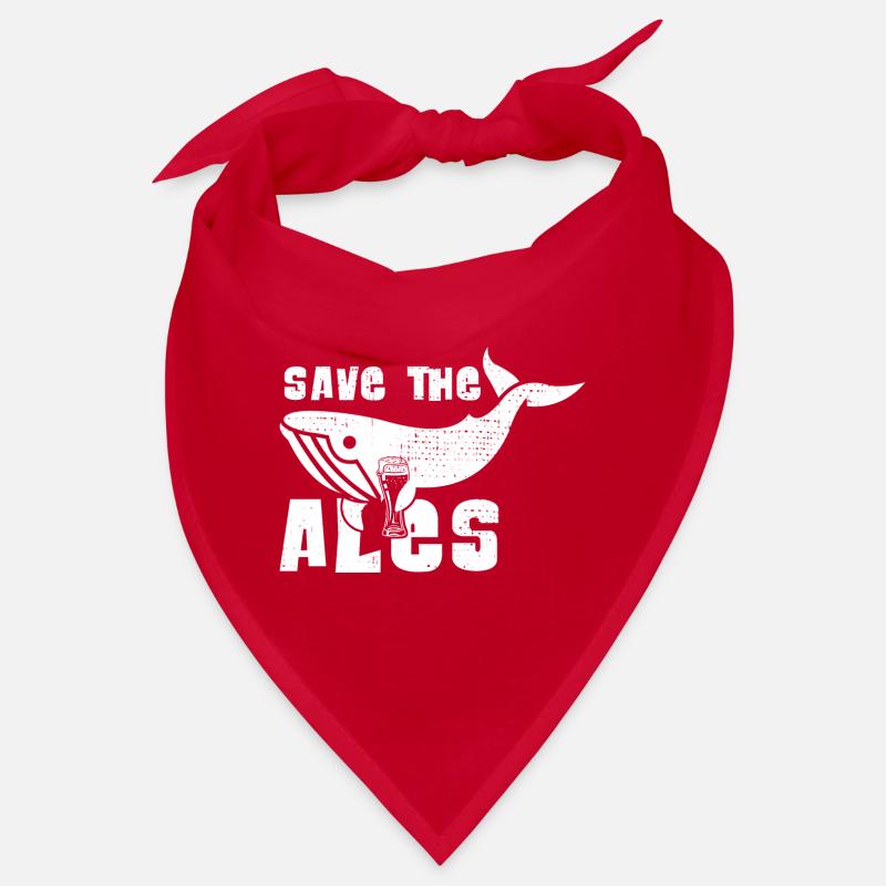 Ale rettet Wale Bier lustige Sprüche Geschenkidee Bandana