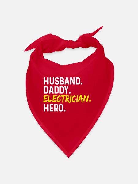 Ehemann Daddy Electricia Held - Bandana - Rot - Vorne