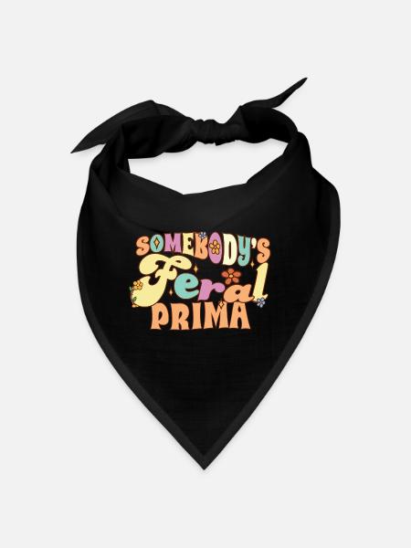 Somebody's Feral Prima Spanish Cousin Groovy - Bandana - Rot - Vorne