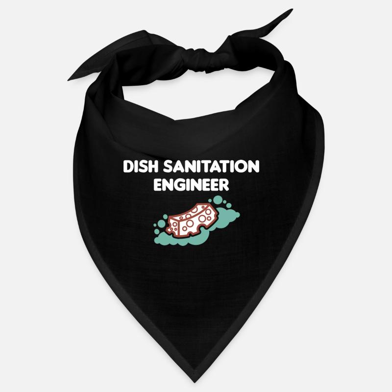 Dishwasher man dish cleaning engineer lu Bandana