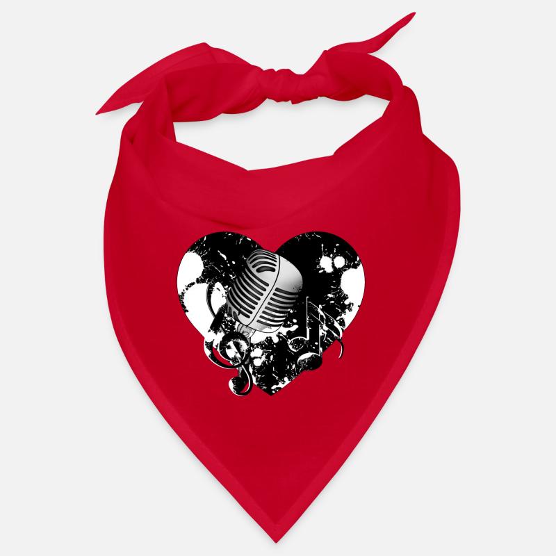 Mikrofon Herz Bandana