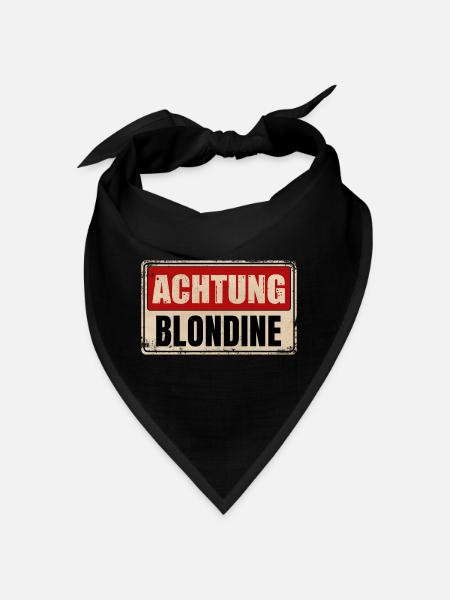 ATTENTION BLONDE - Bandana - rouge - Devant