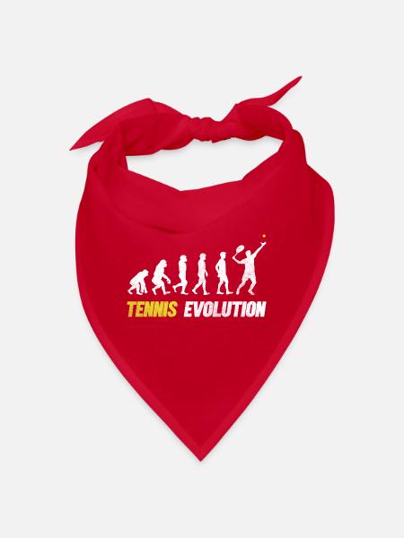 Tennisspieler Tennistrainer Geschenk Tennisspielen - Bandana - Rot - Vorne