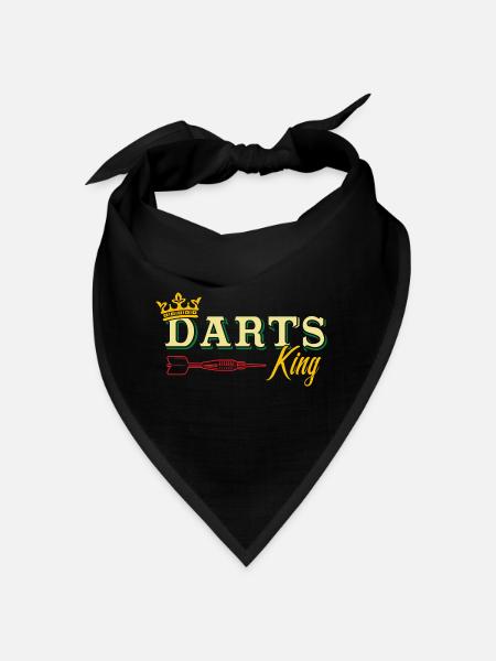 Darts king darts player - Bandana - red - Front