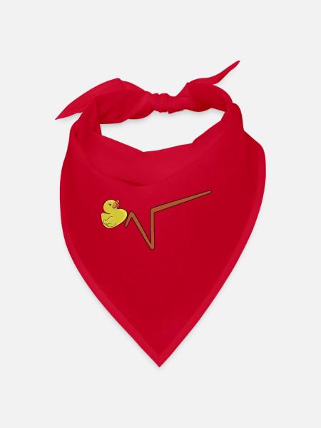 Duck Root Math Math Professeur Nerd - Bandana - rouge - Devant