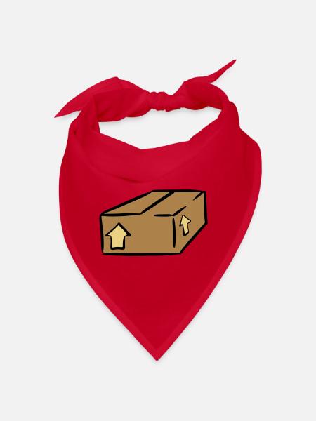 Paket Post Package Paquet - Bandana - red - Front