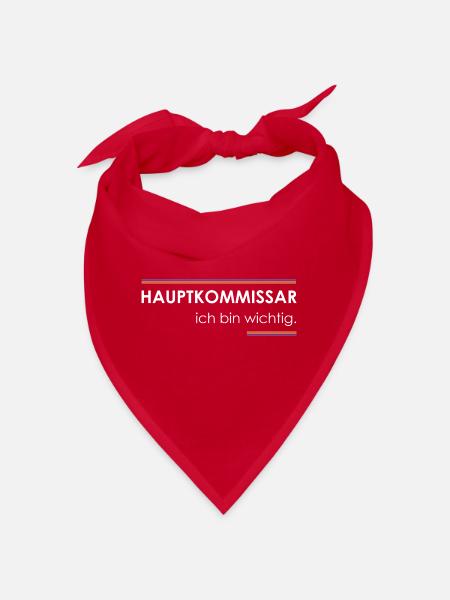 Polizeihauptkommissar - Bandana - Rot