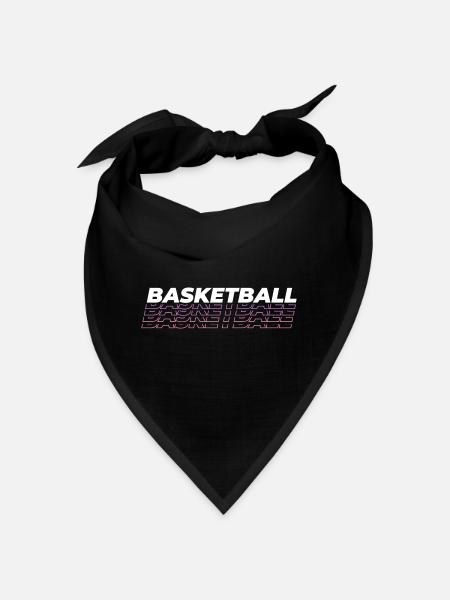 Basketball font stylish - Bandana - black - Front