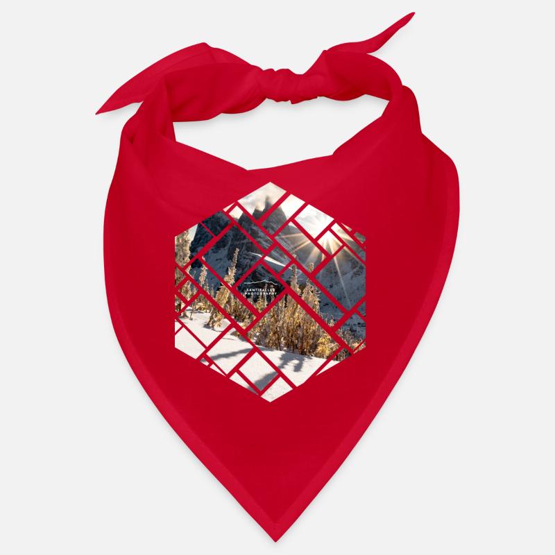 Dolomites Seceda winter landscape Bandana