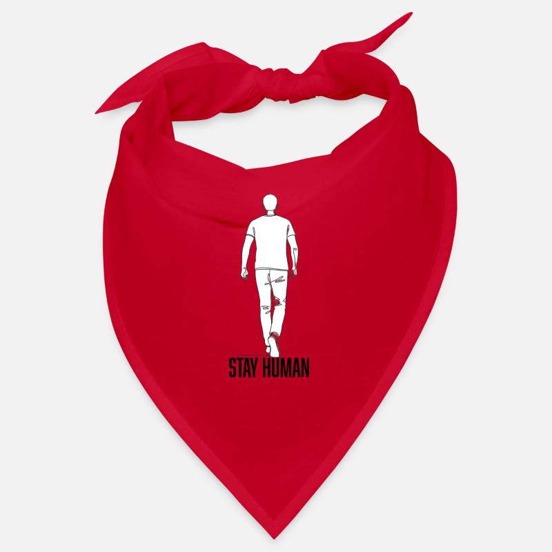 Linear back silhouette on clothes Bandana