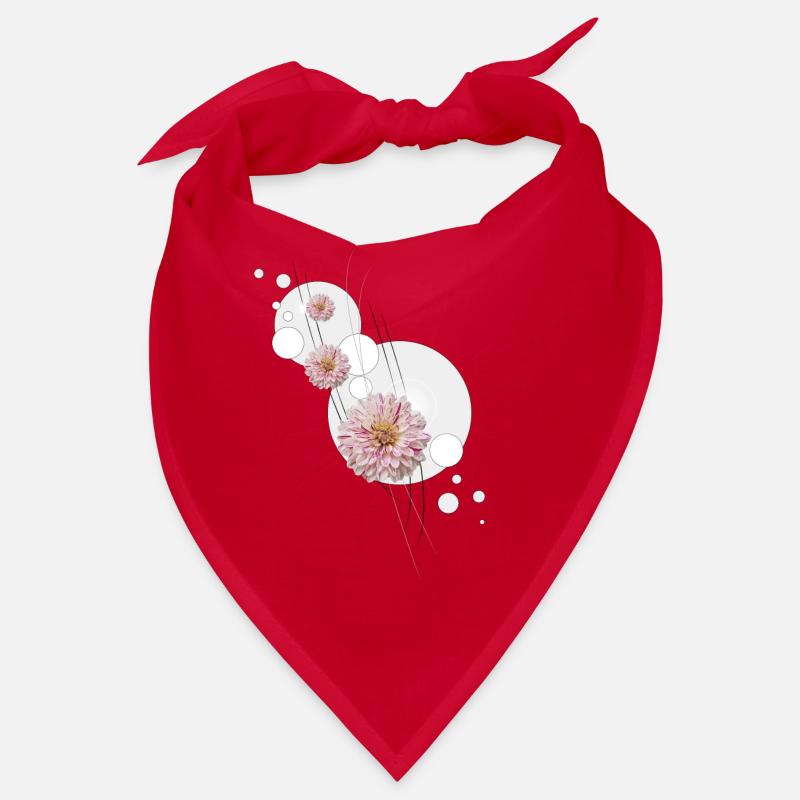 Dahlia fleurit gris Bandana