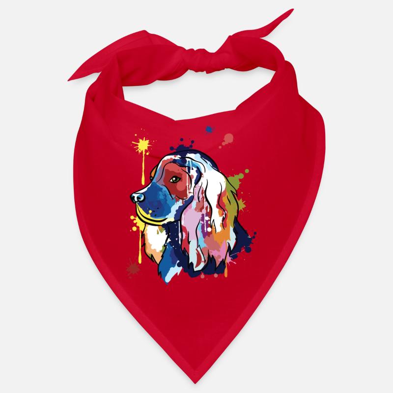 Cocker spaniel - bunte Illustration Bandana
