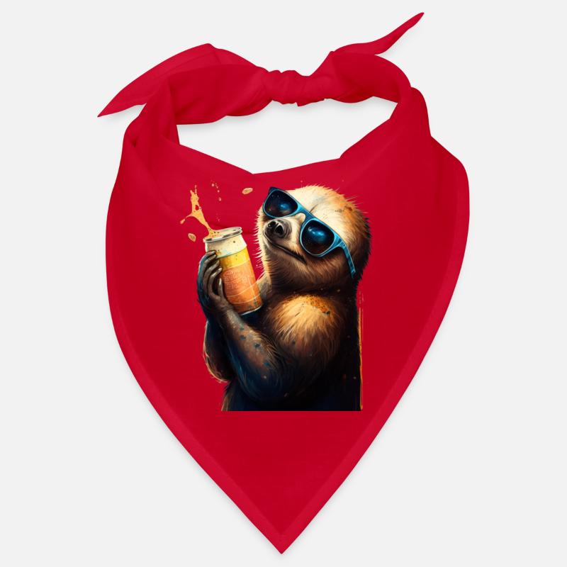 Coolest beer drinker: a sloth Bandana