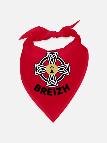 Breizh (Brittany) - Bandana - red - Front