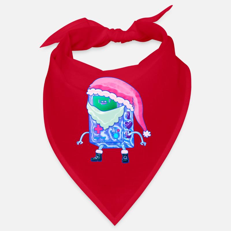 Console de jeu de Noël Kawaii Robot Santa Bandana