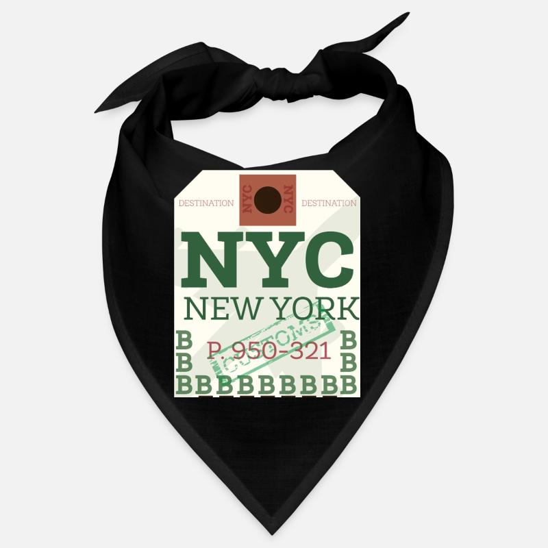 NYC Bold Passport Stamp Bandana
