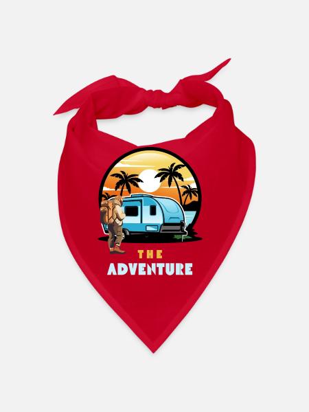 Die Abenteuerreise Caravan Sunset - Bandana - Rot - Vorne