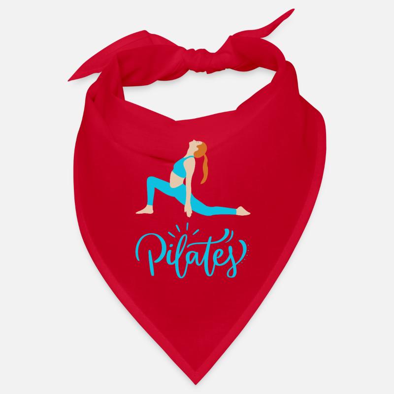 Pilates in Motion Blue Silhouette Bandana