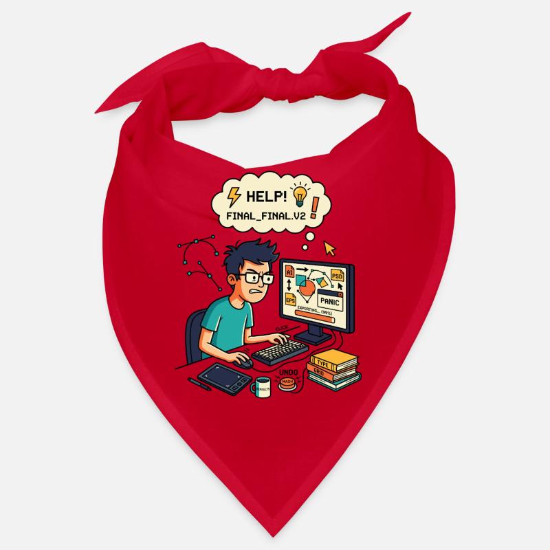 Graphiste Designer Chaos Export Panic Bandana