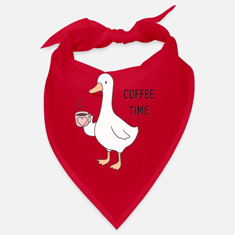 Ducky Coffee Time Cartoon Bandana