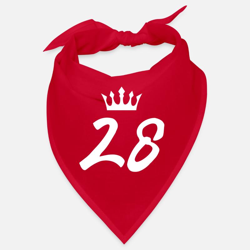28 Zahl Krone Bandana
