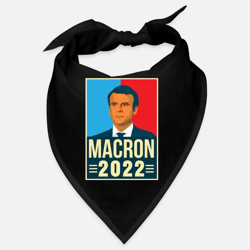 Emmanuel Macron Président de la république 2022 Bandana